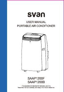 Manual de uso Svan SAAP1200B Aire acondicionado