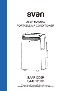 Manual de uso Svan SAAP1200F Aire acondicionado