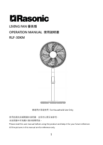 Manual Rasonic RLF-30KM Fan