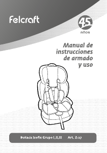 Manual de uso Felcraft Z-27 Asiento para bebé