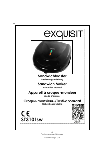 Mode d’emploi Exquisit ST 3101 sw Grill