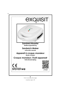 Mode d’emploi Exquisit ST 3101 we Grill