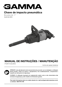 Manual Gamma G2038/BR Chave de impacto