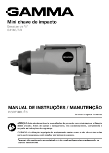 Manual Gamma G1180/BR Chave de impacto