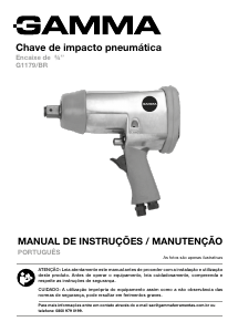 Manual Gamma G1179/BR Chave de impacto