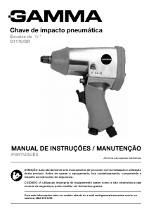 Manual Gamma G1178/BR Chave de impacto