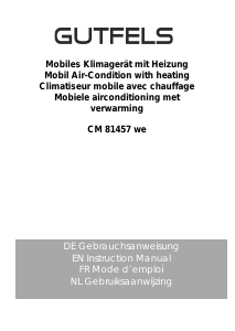 Bedienungsanleitung Gutfels CM 81457 we Klimagerät