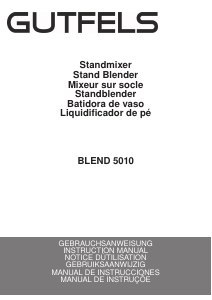 Manual de uso Gutfels BLEND 5010 Batidora