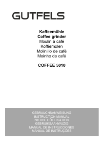 Bedienungsanleitung Gutfels COFFEE 5010 Kaffeemaschine
