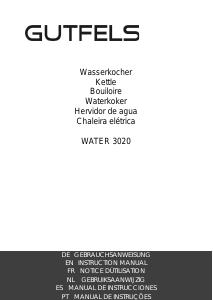 Bedienungsanleitung Gutfels WATER 3020 Wasserkocher