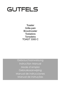 Manual Gutfels TOAST 3300 C Torradeira