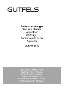 Manual de uso Gutfels CLEAN 3010 Aspirador