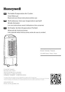 Manual de uso Honeywell TC10PEU Aire acondicionado