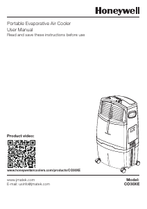 Handleiding Honeywell CO30XE Airconditioner