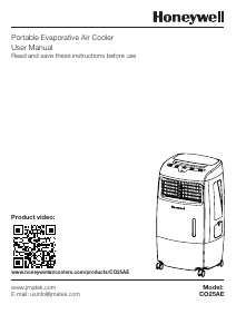 Manual Honeywell CO25AE Air Conditioner