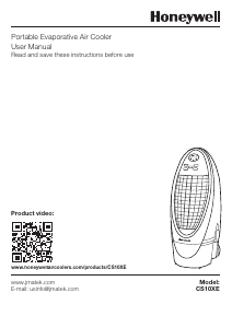 Manual Honeywell CS10XE Air Conditioner