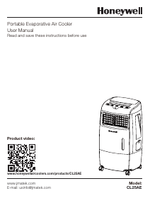 Manual Honeywell CL25AE Air Conditioner