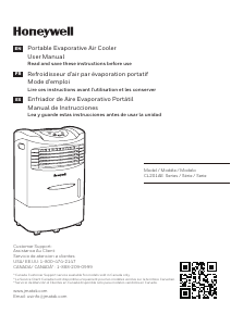 Manual Honeywell CL201AEWW Air Conditioner
