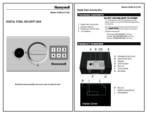 Manual Honeywell 6108 Safe