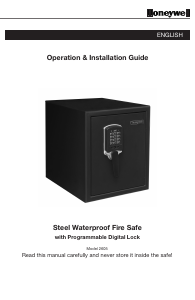 Manual Honeywell 2605 Safe