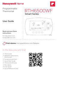 Manual de uso Honeywell RTH6580WF1001/W1 Termostato