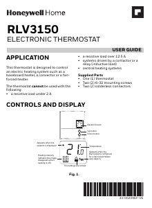 Handleiding Honeywell RLV3150A1004/E Thermostaat