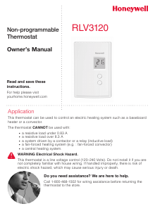 Handleiding Honeywell RLV3120A1005/E1 Thermostaat