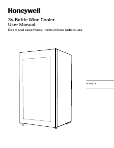 Manual Honeywell H34WCB Wine Cabinet
