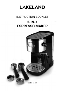 Manual Lakeland 63481 Espresso Machine