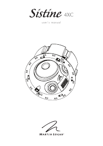 Manual MartinLogan Sistine 4XC Speaker
