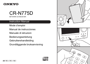 Bruksanvisning Onkyo CR-N775D-B CD-spelare