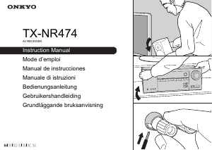 Manual de uso Onkyo TX-NR474-B Receptor