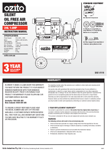 Manual Ozito SAC-2110 Compressor