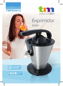 Manual TM Electron TMPEX012 Citrus Juicer