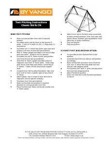 Handleiding Vango Classic Std MK3 Tent