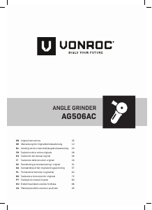 Brugsanvisning Vonroc AG506AC Vinkelsliber