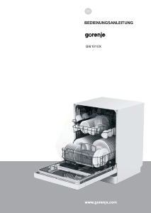 Bedienungsanleitung Gorenje GI61010X Geschirrspüler