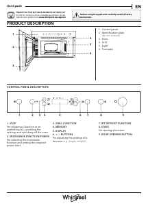 Mode d’emploi Whirlpool MBNA920B Micro-onde