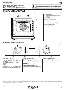 Bruksanvisning Whirlpool OMK58HU1X Ovn