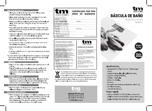 Manual TM Electron TMPBS015 Scale