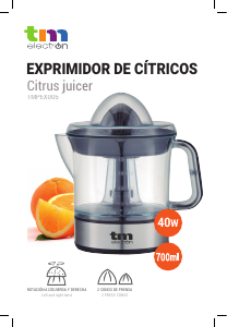 Manual de uso TM Electron TMPEX005 Exprimidor de cítricos