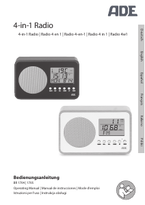 Manual de uso ADE BR 1704 Radio