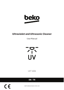 Kullanım kılavuzu BEKO UVT 1001 Ultrasonik temizleyici