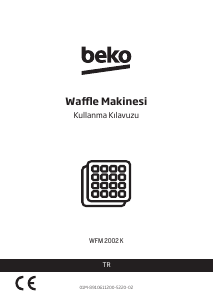 Kullanım kılavuzu BEKO WFM 2002 K Waffle makinesi