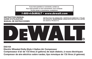 Manual de uso DeWalt D55154 Compresor