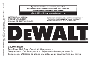 Mode d’emploi DeWalt DXCMV5248069 Compresseur