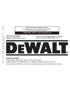 Manual de uso DeWalt DXCMLA1983054 Compresor