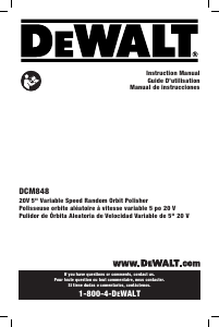 Manual DeWalt DCM848B Polisher