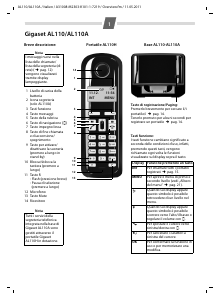 Manuale Gigaset AL110A Telefono senza fili