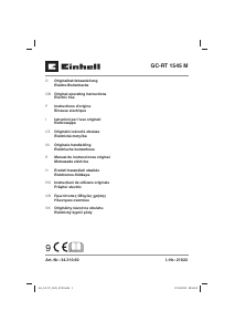 Manuál Einhell GC-RT 1545 M Kultivátor